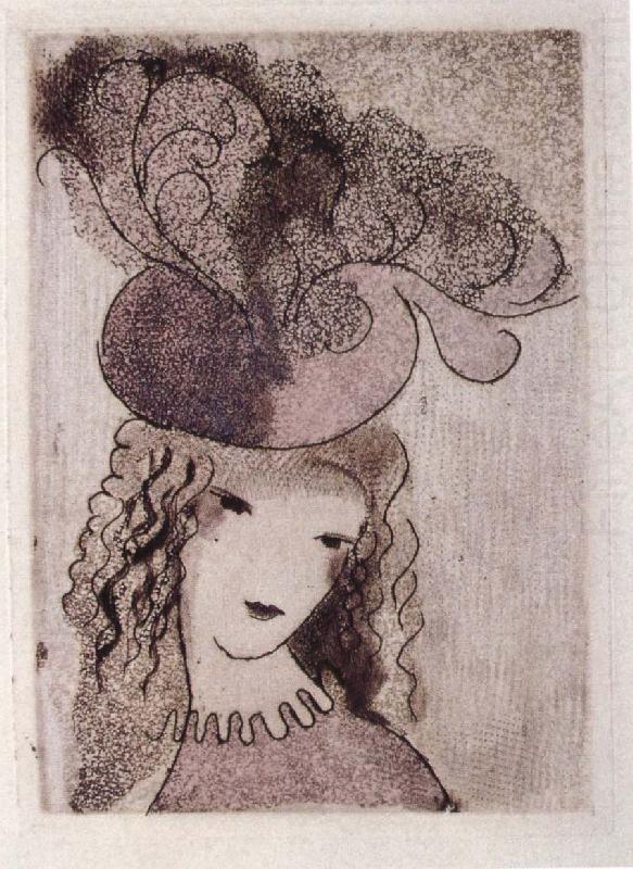 Roseal hat, Marie Laurencin